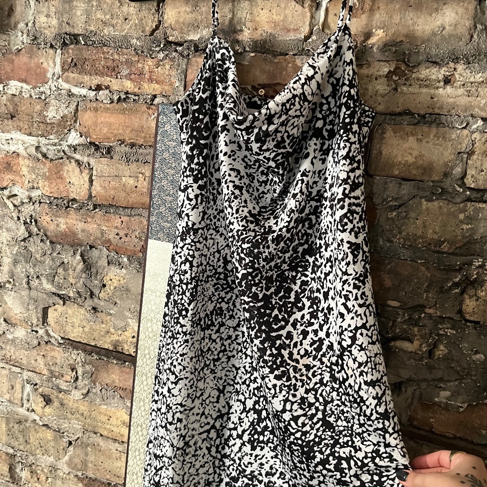 CALVIN KLEIN MAXI SILK SLIP DRESS